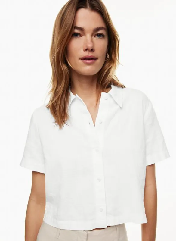 gelato linen shirt sold by Aritzia