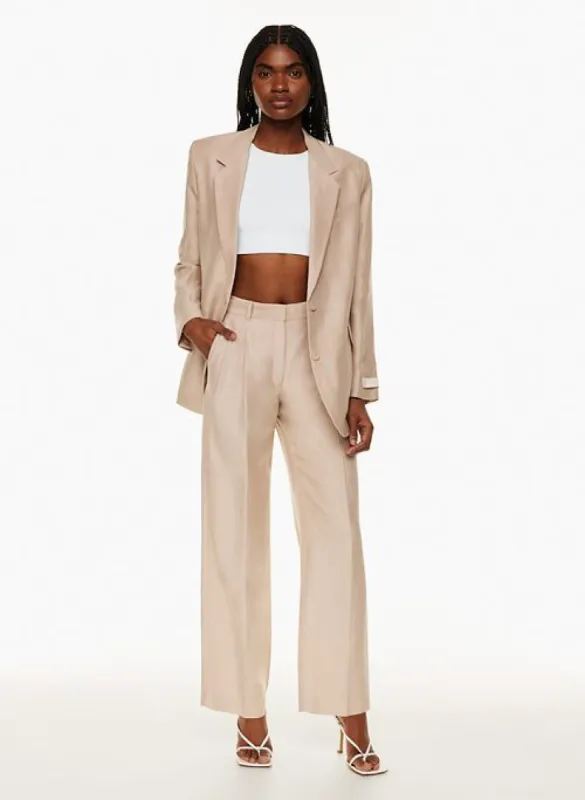 pleated linen pant sold by Aritzia