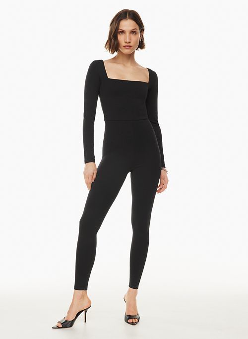 contour squareneck longsleeve jumpsuit sold by Aritzia