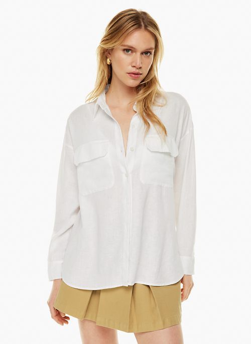 steady linen shirt sold by Aritzia