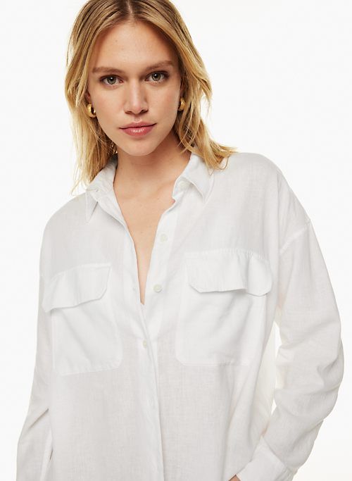 steady linen shirt sold by Aritzia product image thumbnail 3