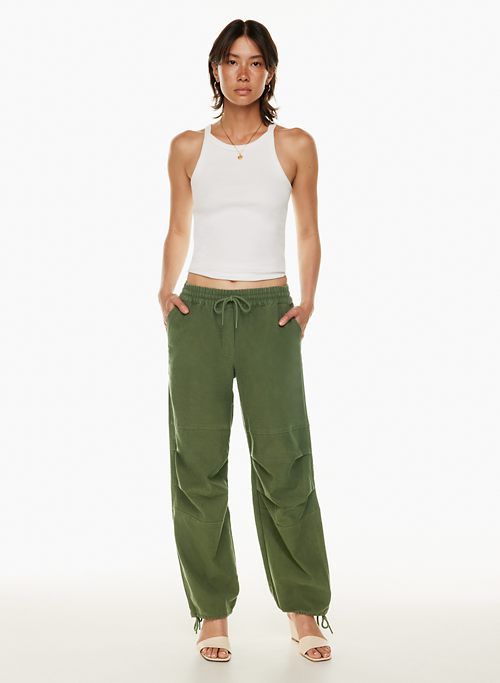 mythos parachute pant sold by Aritzia