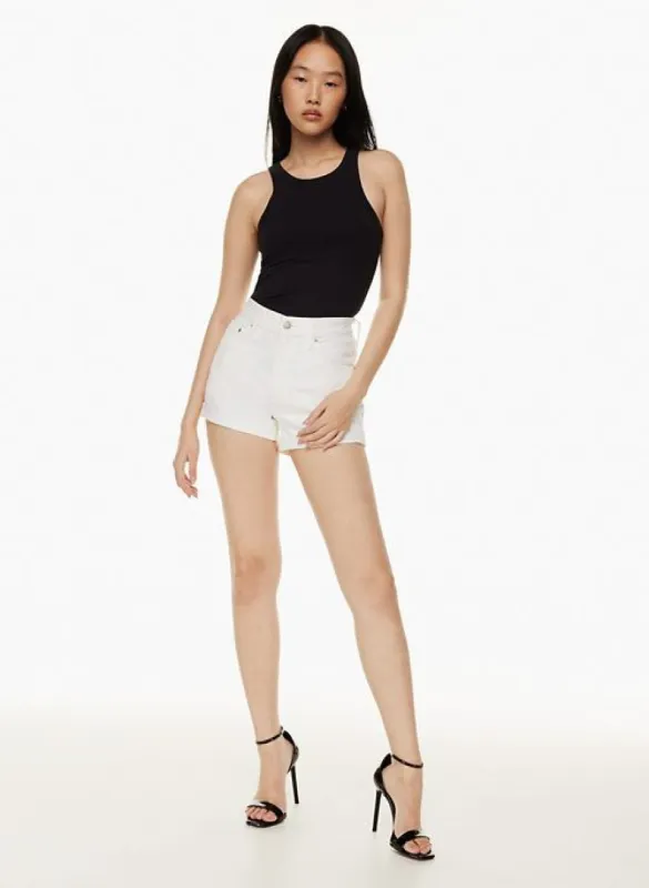 the 90s a-line hi-rise jean short sold by Aritzia