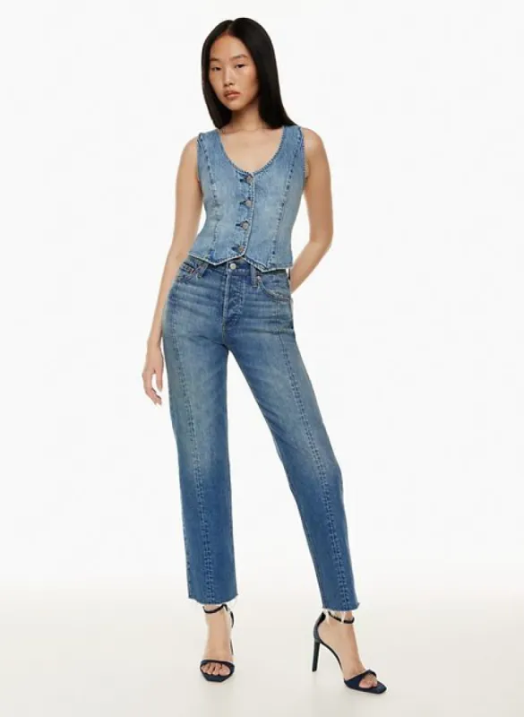the arlo hi-rise seam jean sold by Aritzia