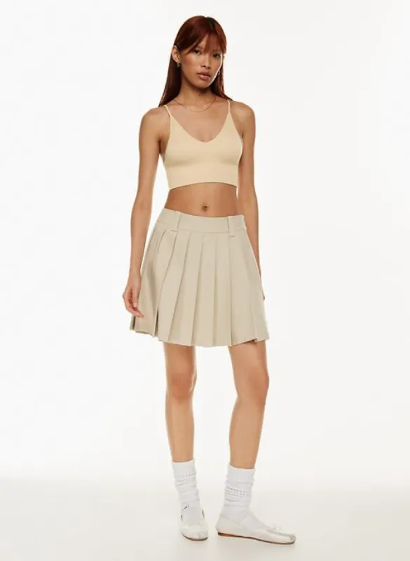 sparklet mini pleated skirt sold by Aritzia