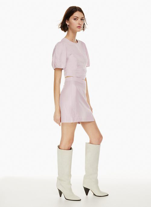 patio linen mini skirt sold by Aritzia product image thumbnail 3