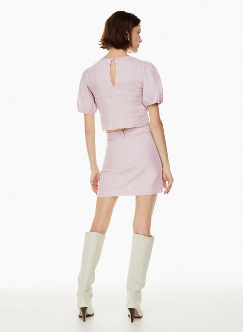 patio linen mini skirt sold by Aritzia product image thumbnail 5