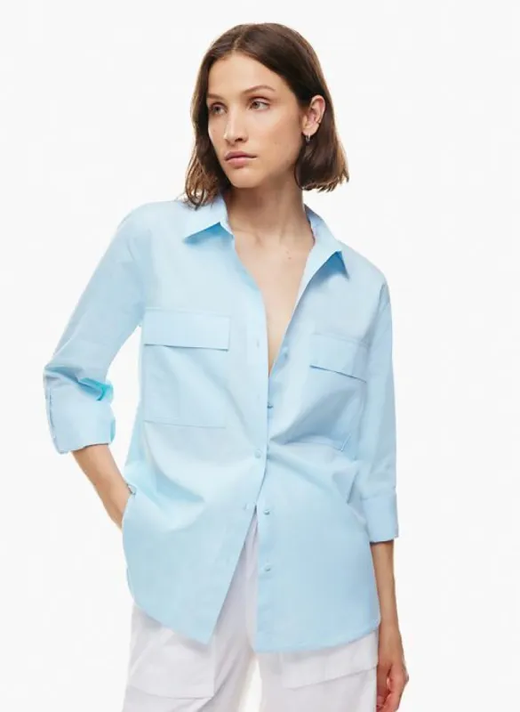 utility poplin shirt sold by Aritzia