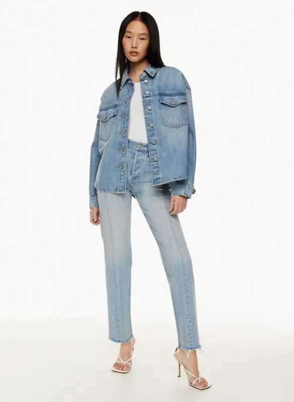 the arlo hi-rise seam jean sold by Aritzia