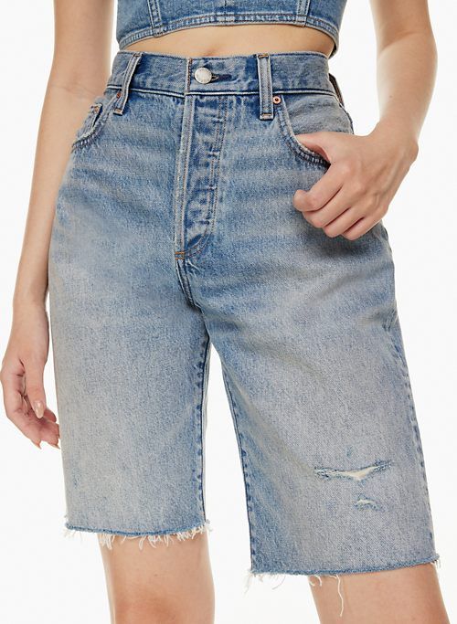 the 90s chloe mid-rise bermuda jean short sold by Aritzia product image thumbnail 5
