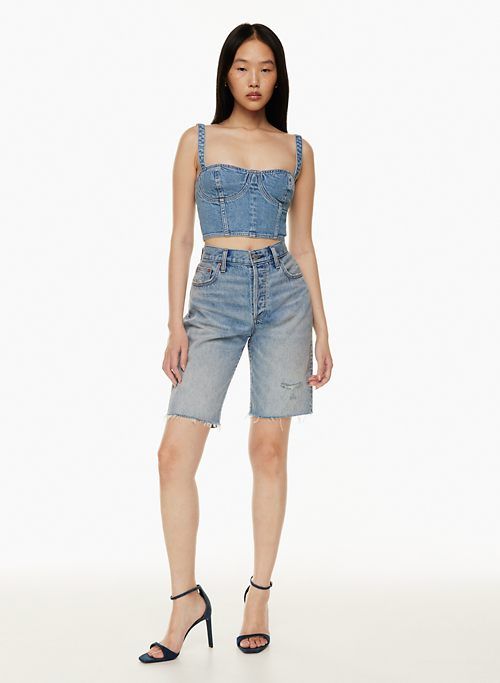 the 90s chloe mid-rise bermuda jean short sold by Aritzia product image thumbnail 6