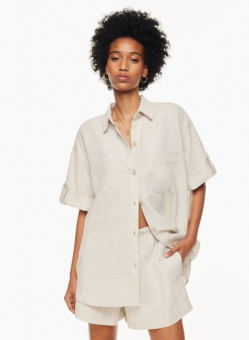 era linen shirt sold by Aritzia