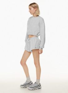 terry fleece perfect cinch sweatshirt sold by Aritzia