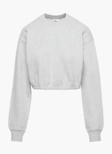 terry fleece perfect cinch sweatshirt sold by Aritzia
