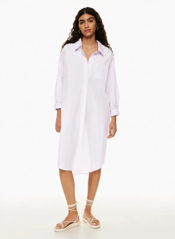 relaxed poplin dress sold by Aritzia