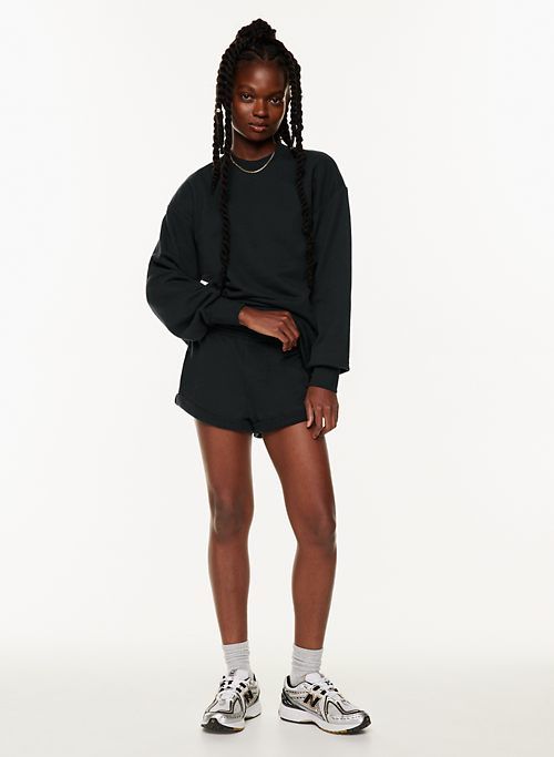 terry fleece turf short sold by Aritzia