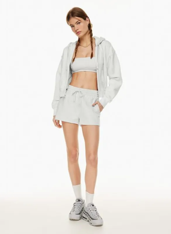 cozy fleece boyfriend hi-rise 2 sweatshort sold by Aritzia