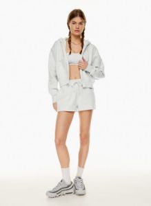 cozy fleece boyfriend hi-rise 2 sweatshort sold by Aritzia