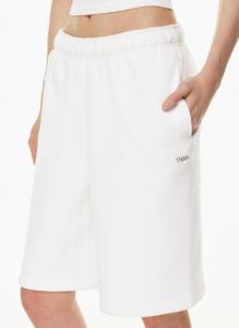 cozy fleece mega knee sweatshort sold by Aritzia