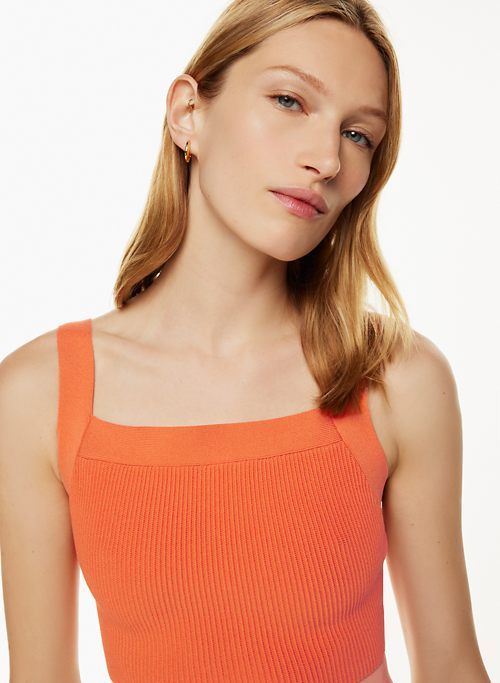 getty sculpt knit tank sold by Aritzia