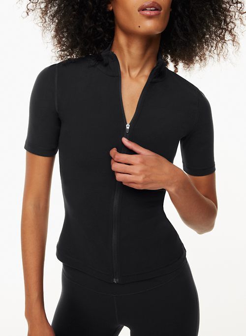 tnabutter™ limit shortsleeve zip-up sold by Aritzia product image thumbnail 5