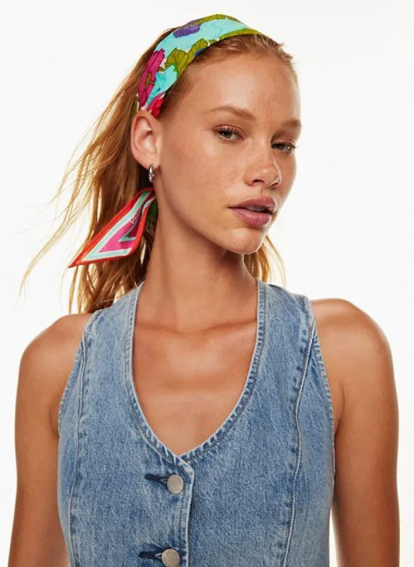 necessary silk small scarf sold by Aritzia