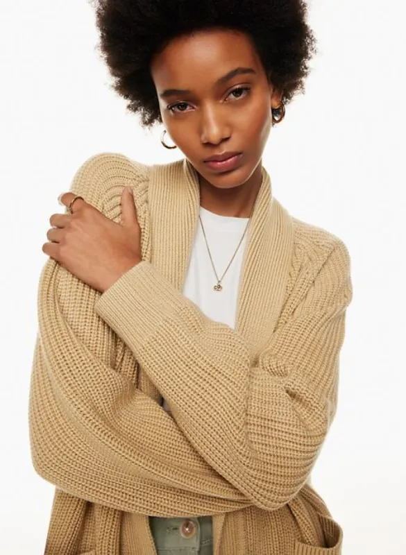 travel cardigan sold by Aritzia