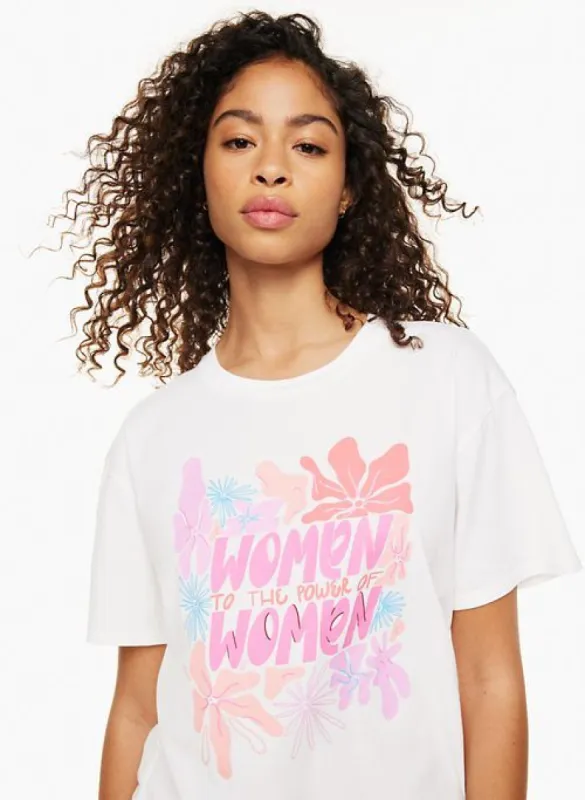 women to the power of women t-shirt made by Aritzia