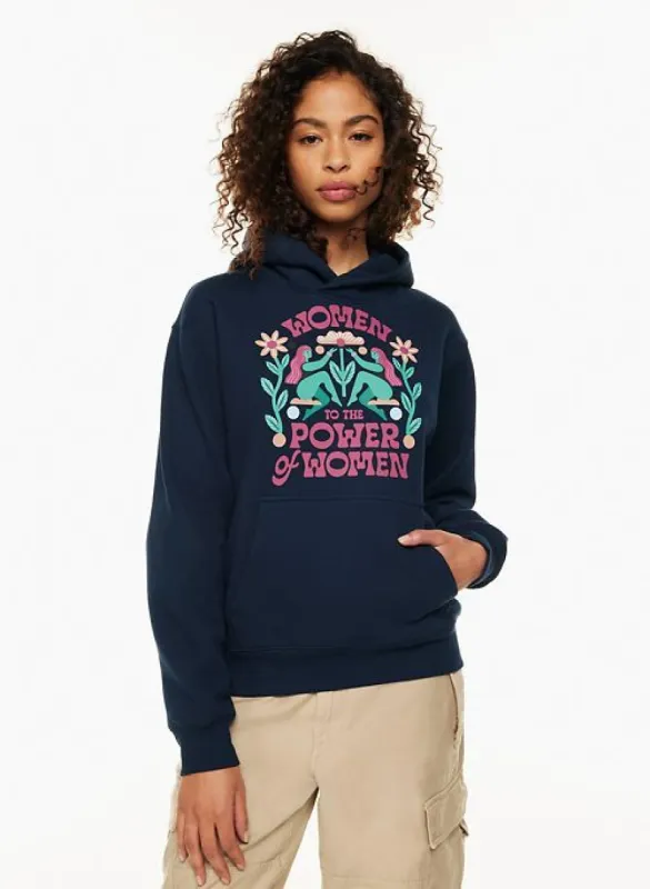 women to the power of women hoodie made by Aritzia