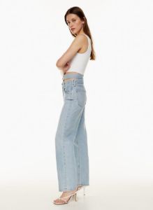 broken waistband jean sold by Aritzia