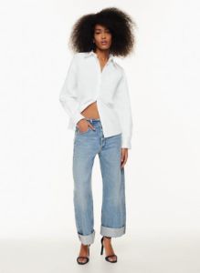ayla baggy cuffed jean sold by Aritzia