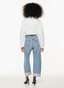 ayla baggy cuffed jean sold by Aritzia