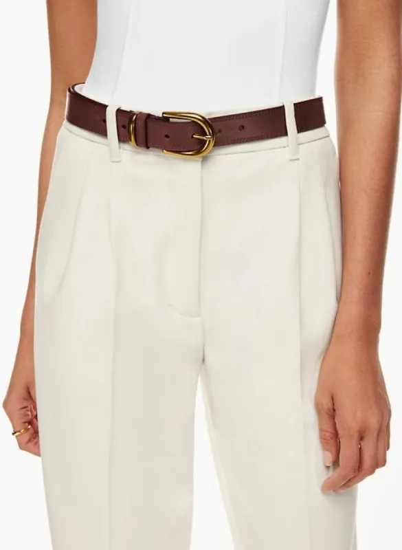 accent leather belt sold by Aritzia