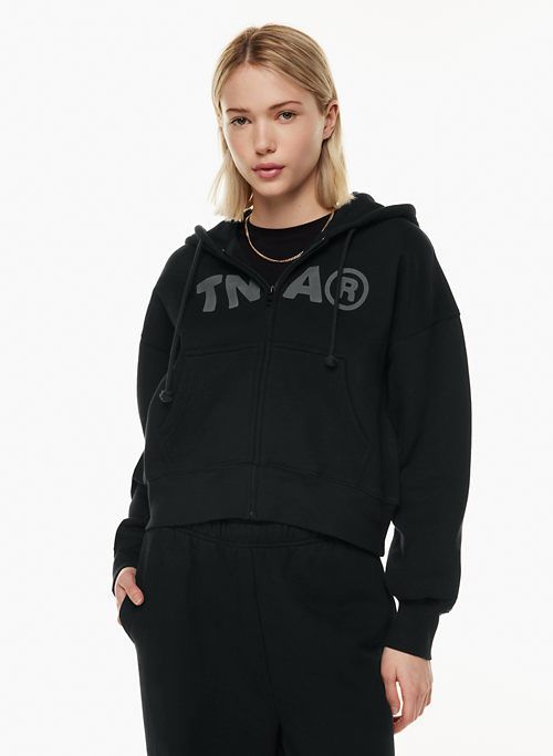 cozy fleece boyfriend boxy zip hoodie sold by Aritzia product image thumbnail 4