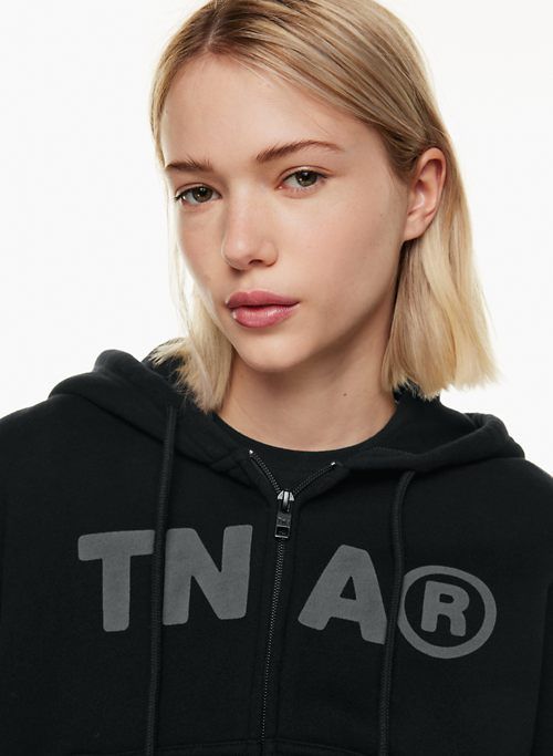 cozy fleece boyfriend boxy zip hoodie sold by Aritzia product image thumbnail 6
