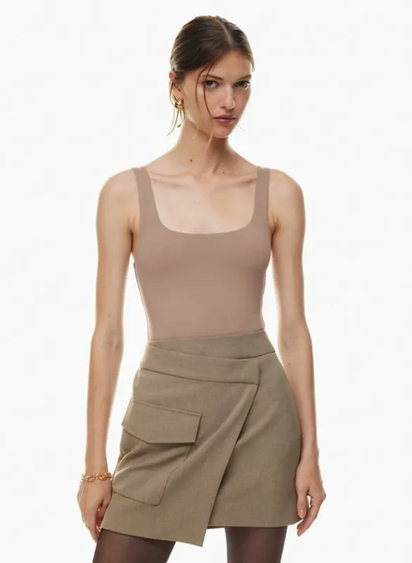 contour squareneck hip tank sold by Aritzia