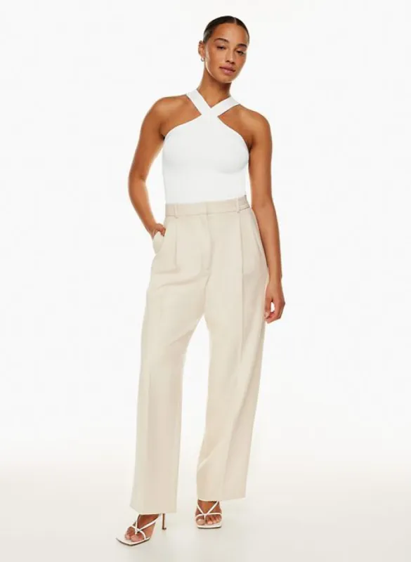 sculpt knit criss cross tank sold by Aritzia