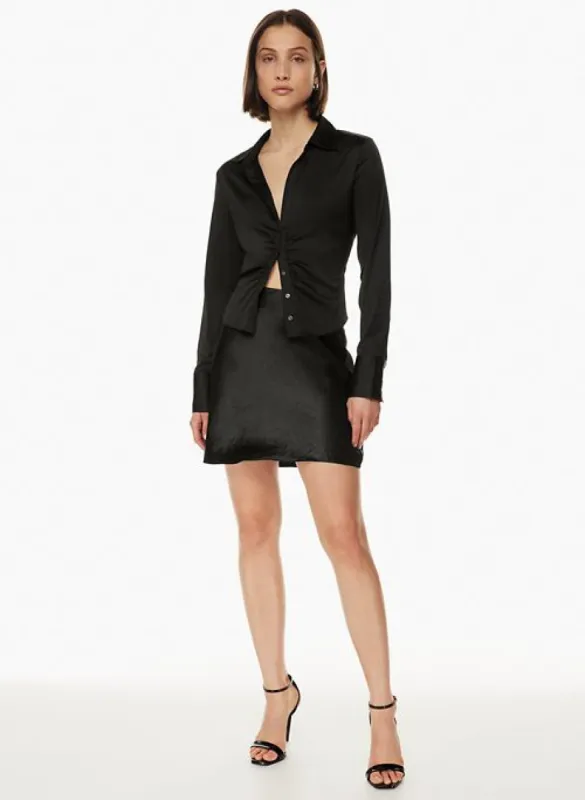 slip mini skirt sold by Aritzia