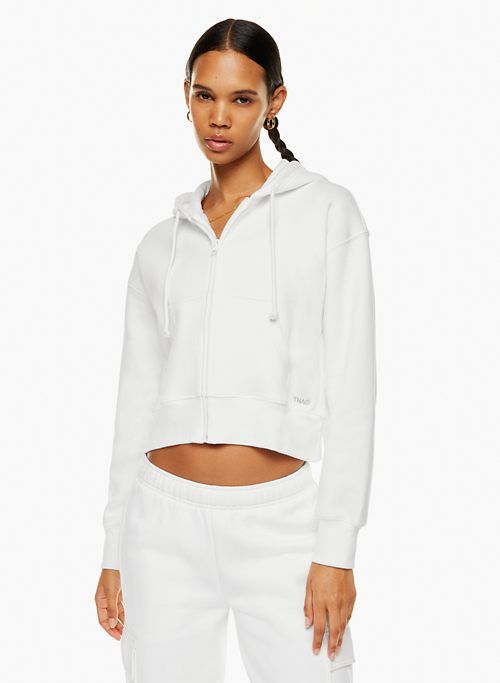 cozy fleece boyfriend boxy zip hoodie sold by Aritzia product image thumbnail 4