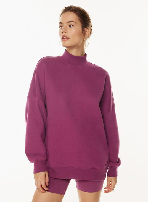cozy fleece mega mock sweatshirt sold by Aritzia product image thumbnail 2