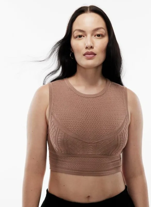 pointelle tank sold by Aritzia