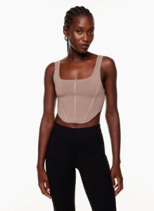 sculpt knit bustier tank sold by Aritzia