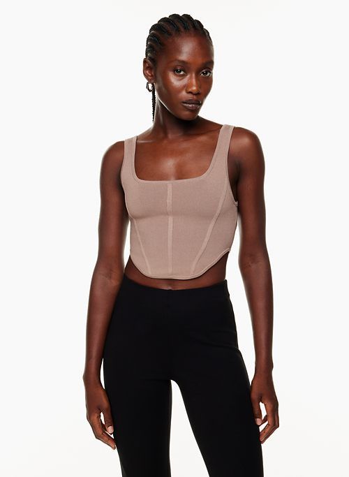 sculpt knit bustier tank sold by Aritzia product image thumbnail 3