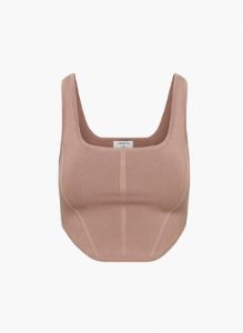sculpt knit bustier tank sold by Aritzia
