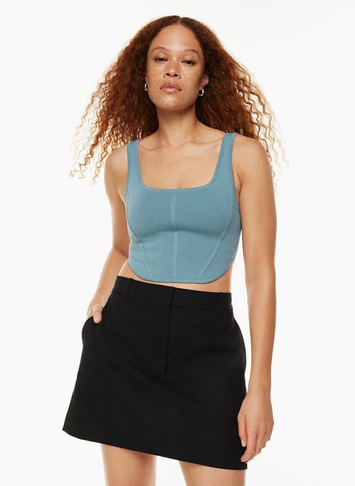 sculpt knit bustier tank sold by Aritzia