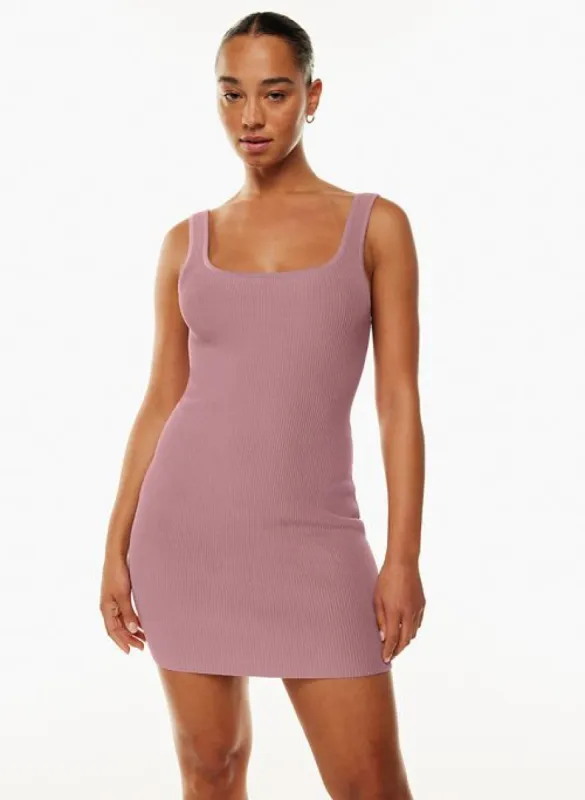 sculpt knit squareneck mini dress sold by Aritzia