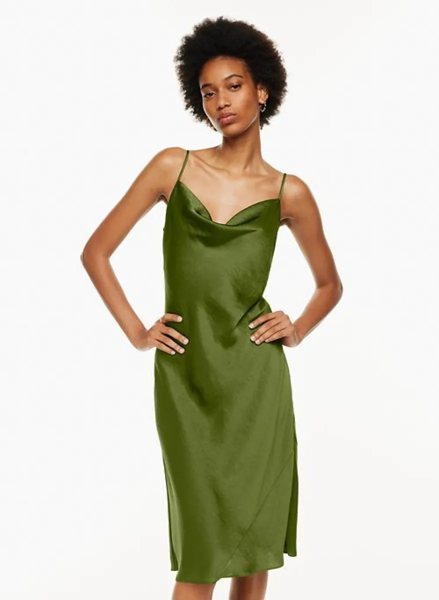 only cowlneck slip dress sold by Aritzia
