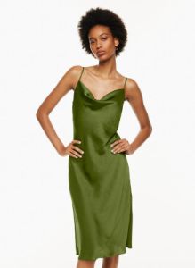 only cowlneck slip dress sold by Aritzia