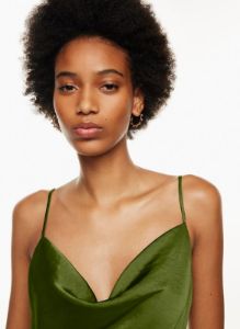 only cowlneck slip dress sold by Aritzia