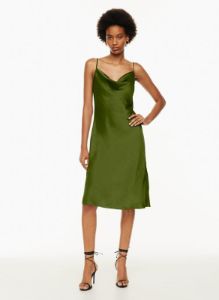 only cowlneck slip dress sold by Aritzia